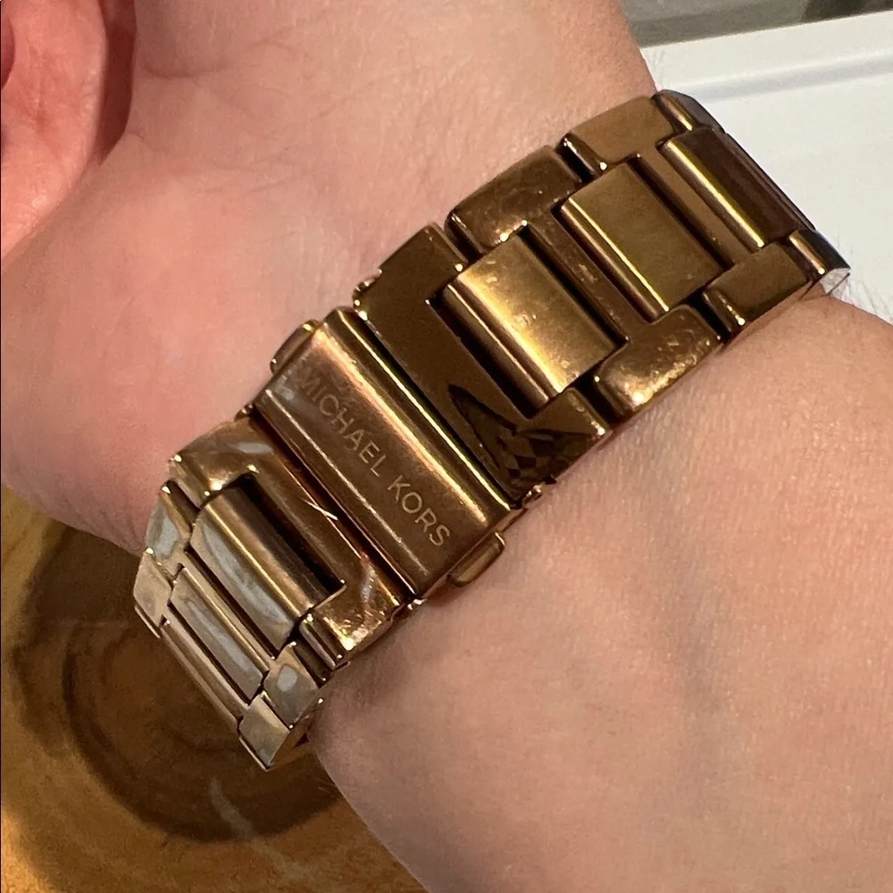 Michael Kors Women’s Gold-Tone Bracelet Watch